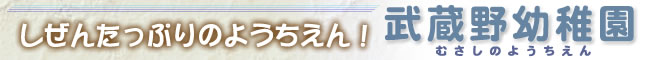 自然たっぷりの幼稚園
